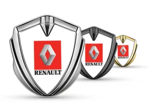 Renault Metallico Emblema Badge Stile Pro Inox